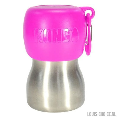 Kong H2O Drinkfles Rvs Roze-KONG-Louis Choice