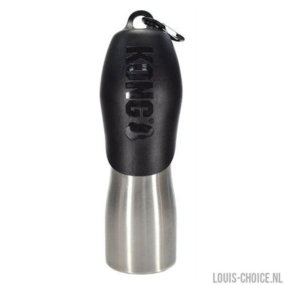 Kong H2O Drinkfles Rvs Zwart-KONG-Louis Choice