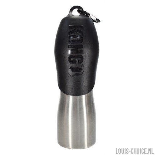 Kong H2O Drinkfles Rvs Zwart-KONG-Louis Choice