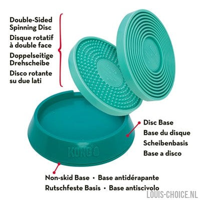 Kong Licks Spinz Teal Groenblauw-KONG-Louis Choice