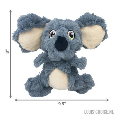Kong Scrumplez Koala Pluche Met Piep Grijs-KONG-Louis Choice