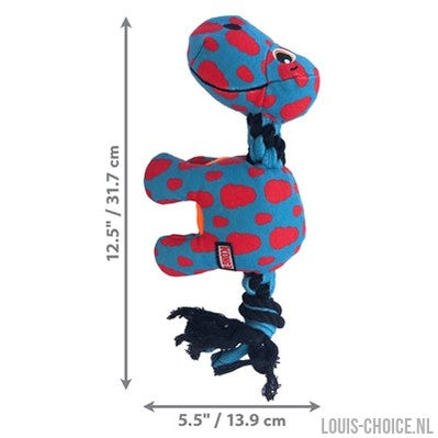 Kong Signature Dynos Fleece Met Piep Assorti-KONG-Louis Choice