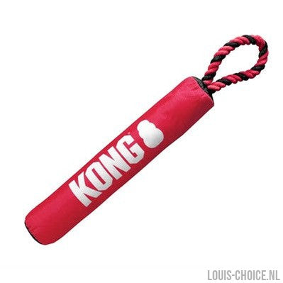 Kong Signature Stick Met Touw Rood / Zwart-KONG-Louis Choice