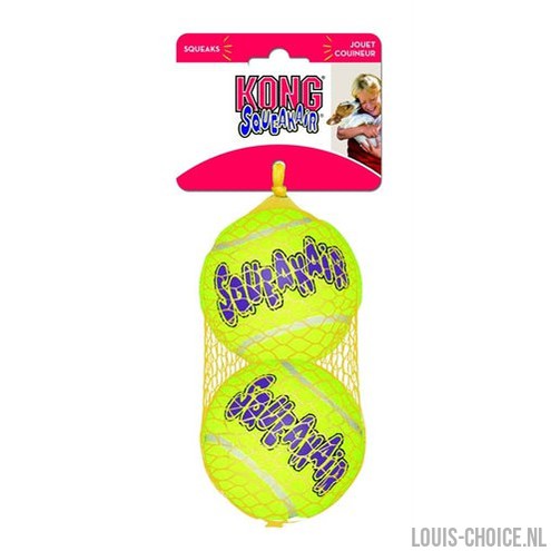 Kong Squeakair Tennisbal Geel Met Piep-KONG-Louis Choice