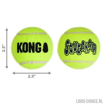Kong Squeakair Tennisbal Geel Met Piep-KONG-Louis Choice