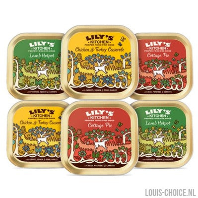 Lily's Kitchen Dog Adult Classic Dinners Tray Multipack-LILY'S KITCHEN-Louis Choice