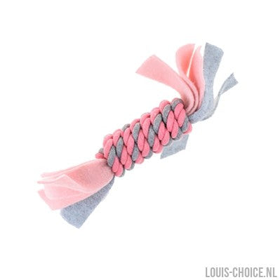 Little Rascals Flostouw Spoel Met Fleece Roze-LITTLE RASCALS-Louis Choice
