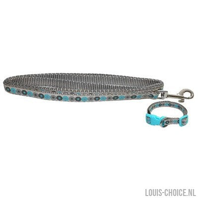 Little Rascals Puppy Halsband Met Lijn Blauw-LITTLE RASCALS-Louis Choice