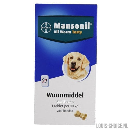 Mansonil Hond All Worm Tabletten-MANSONIL-Louis Choice