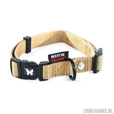 Martin Halsband Verstelbaar Nylon Beige-MARTIN-Louis Choice