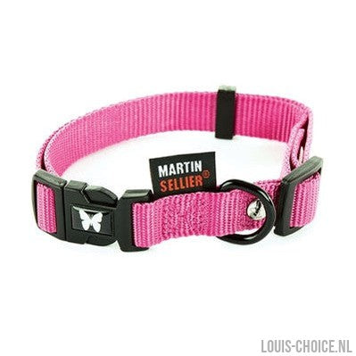 Martin Halsband Verstelbaar Nylon Roze-MARTIN-Louis Choice