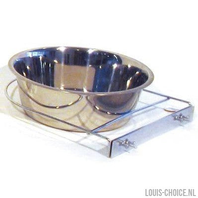 Merkloos Rvs Hondenbak Met Schroefhouder-MERKLOOS-Louis Choice