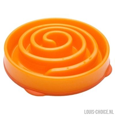 Merkloos Slo-Bowl Feeder Mini Coral Spiraal Oranje-MERKLOOS-Louis Choice