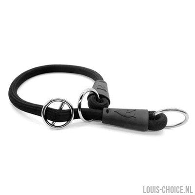 Morso Half Slip Halsband Hond Soft Rope Gerecycled Black Zwart-MORSO-Louis Choice