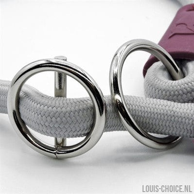 Morso Half Slip Halsband Hond Soft Rope Gerecycled Grey Grijs-MORSO-Louis Choice