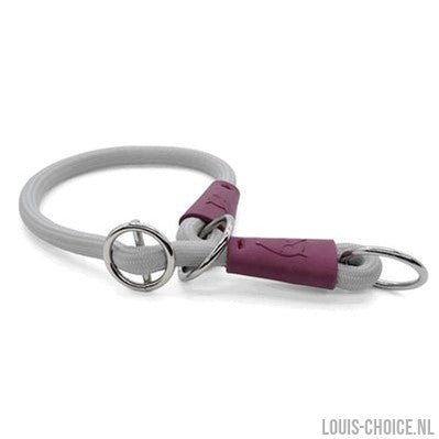 Morso Half Slip Halsband Hond Soft Rope Gerecycled Grey Grijs-MORSO-Louis Choice