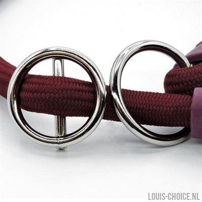 Morso Half Slip Halsband Hond Soft Rope Gerecycled Plum Paars-MORSO-Louis Choice