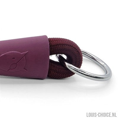 Morso Half Slip Halsband Hond Soft Rope Gerecycled Plum Paars-MORSO-Louis Choice