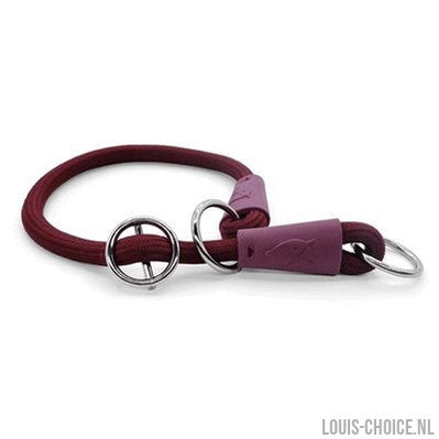 Morso Half Slip Halsband Hond Soft Rope Gerecycled Plum Paars-MORSO-Louis Choice
