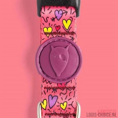 Morso Halsband Hond Gerecycled Pink Think Roze-MORSO-Louis Choice
