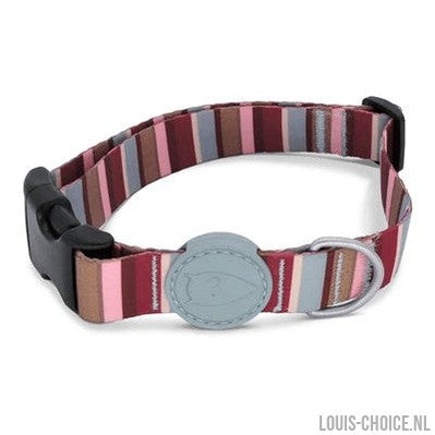Morso Halsband Hond Gerecycled Skyline Rood / Roze-MORSO-Louis Choice