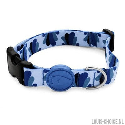 Morso Halsband Hond Gerecycled Splash Blauw-MORSO-Louis Choice