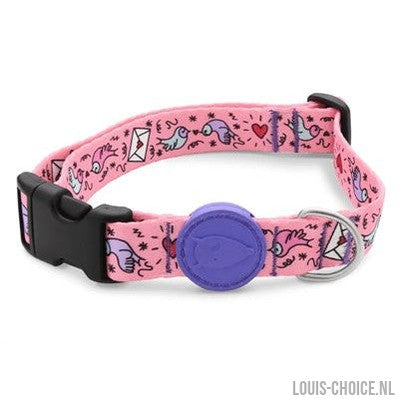 Morso Halsband Hond Gerecycled Sweet Tweet Roze-MORSO-Louis Choice