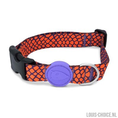 Morso Halsband Hond Gerecycled Urban Lizard Rood-MORSO-Louis Choice
