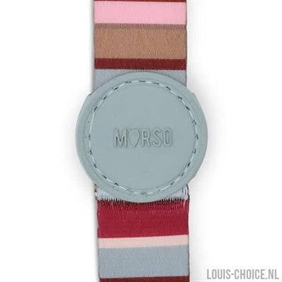 Morso Hondenriem Gerecycled Skyline Rood / Roze-MORSO-Louis Choice