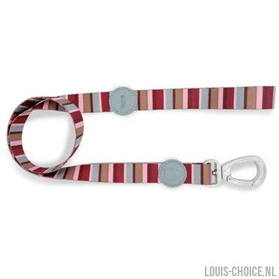 Morso Hondenriem Gerecycled Skyline Rood / Roze-MORSO-Louis Choice