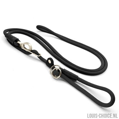Morso Hondenriem Retrieverlijn Hands Free Soft Rope Gerecycled Zwart-MORSO-Louis Choice