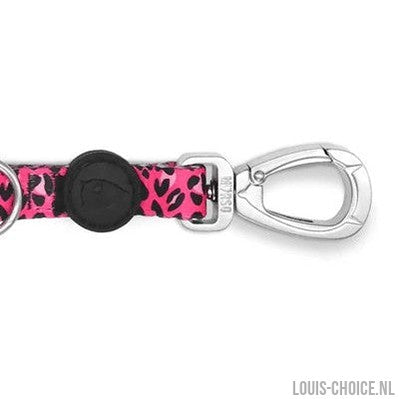 Morso Hondenriem Verstelbaar Gerecycled Bubble Leo Roze-MORSO-Louis Choice