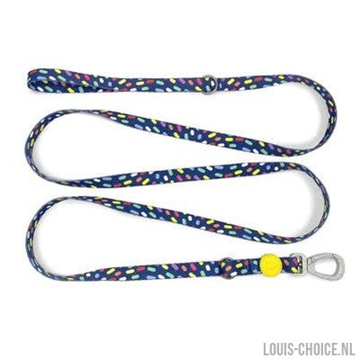 Morso Hondenriem Verstelbaar Gerecycled Color Invaders Paars-MORSO-Louis Choice