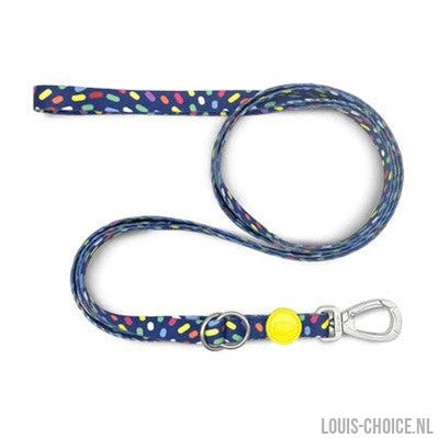 Morso Hondenriem Verstelbaar Gerecycled Color Invaders Paars-MORSO-Louis Choice