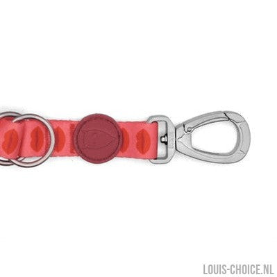 Morso Hondenriem Verstelbaar Gerecycled Lipstick Roze-MORSO-Louis Choice