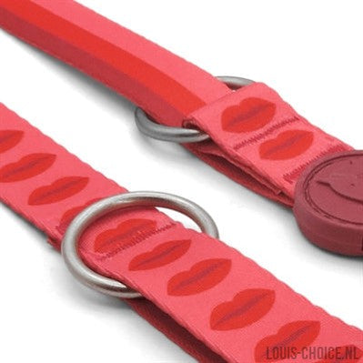 Morso Hondenriem Verstelbaar Gerecycled Lipstick Roze-MORSO-Louis Choice