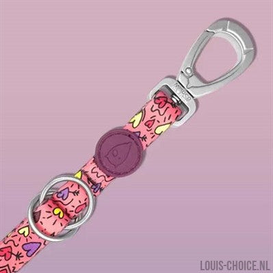 Morso Hondenriem Verstelbaar Gerecycled Pink Think Roze-MORSO-Louis Choice