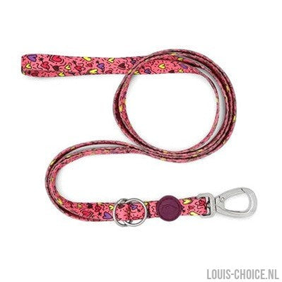 Morso Hondenriem Verstelbaar Gerecycled Pink Think Roze-MORSO-Louis Choice