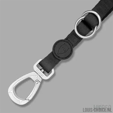 Morso Hondenriem Verstelbaar Gerecycled Pureness Zwart-MORSO-Louis Choice