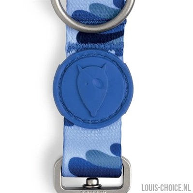 Morso Hondenriem Verstelbaar Gerecycled Splash Blauw-MORSO-Louis Choice