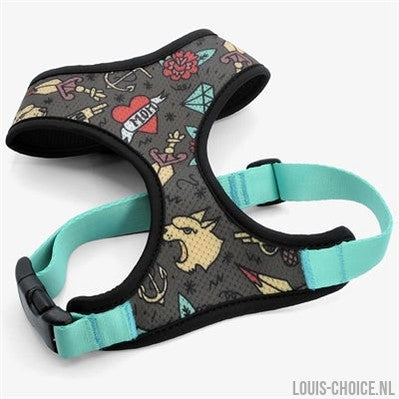 Morso Hondentuig Body Mesh Gerecycled Ink Tank Groen-MORSO-Louis Choice