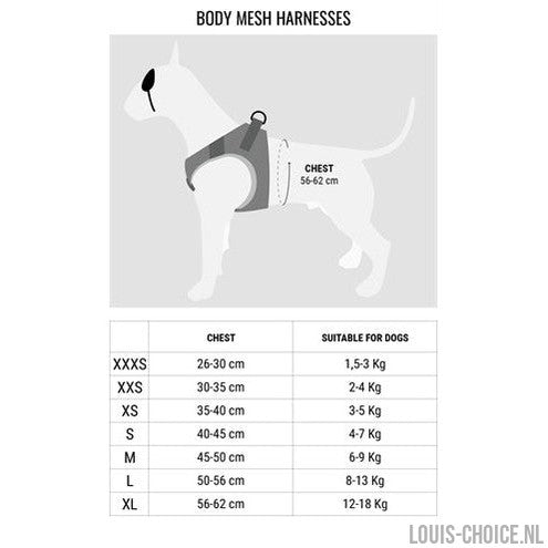 Morso Hondentuig Body Mesh Gerecycled Lipstick Roze-MORSO-Louis Choice