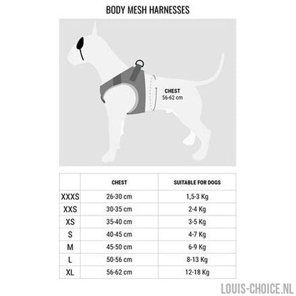 Morso Hondentuig Body Mesh Gerecycled Sweet Tweet Roze-MORSO-Louis Choice