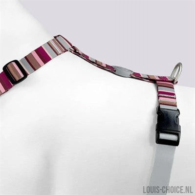 Morso Hondentuig H-Tuig Gerecycled Skyline Rood / Roze-MORSO-Louis Choice