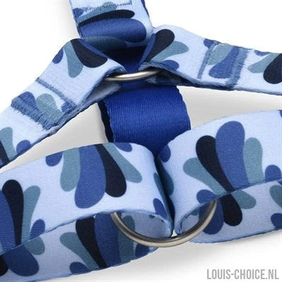 Morso Hondentuig H-Tuig Gerecycled Splash Blauw-MORSO-Louis Choice