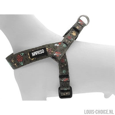 Morso Mini Hondentuig Verstelbaar Gerecycled Ink Tank Groen-MORSO-Louis Choice