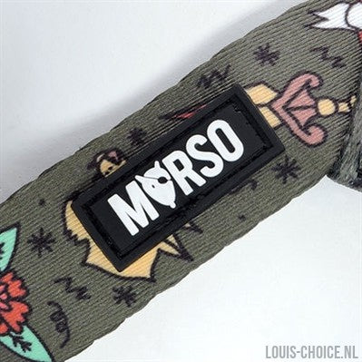 Morso Mini Hondentuig Verstelbaar Gerecycled Ink Tank Groen-MORSO-Louis Choice