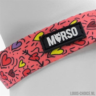 Morso Mini Hondentuig Verstelbaar Gerecycled Pink Think Roze-MORSO-Louis Choice