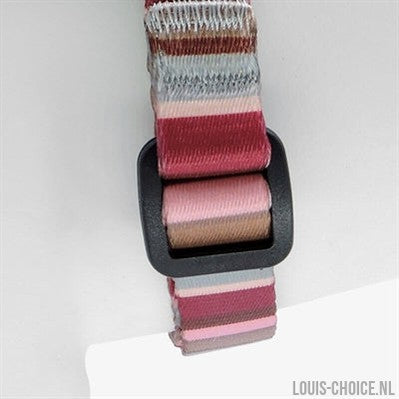 Morso Mini Hondentuig Verstelbaar Gerecycled Skyline Rood / Roze-MORSO-Louis Choice