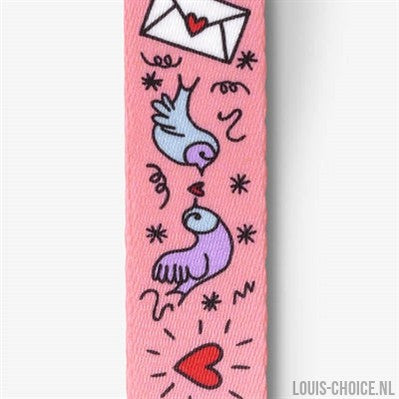 Morso Mini Hondentuig Verstelbaar Gerecycled Sweet Tweet Roze-MORSO-Louis Choice